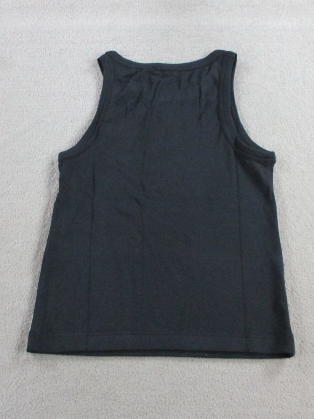 Naadam Baby Ribbed Cropped Tank Womens Small Black Top Modal Blend Stretch NEW - Picture 3 of 10